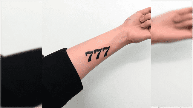 777 Tattoo: Symbolism, Design Ideas, and Popular Placements